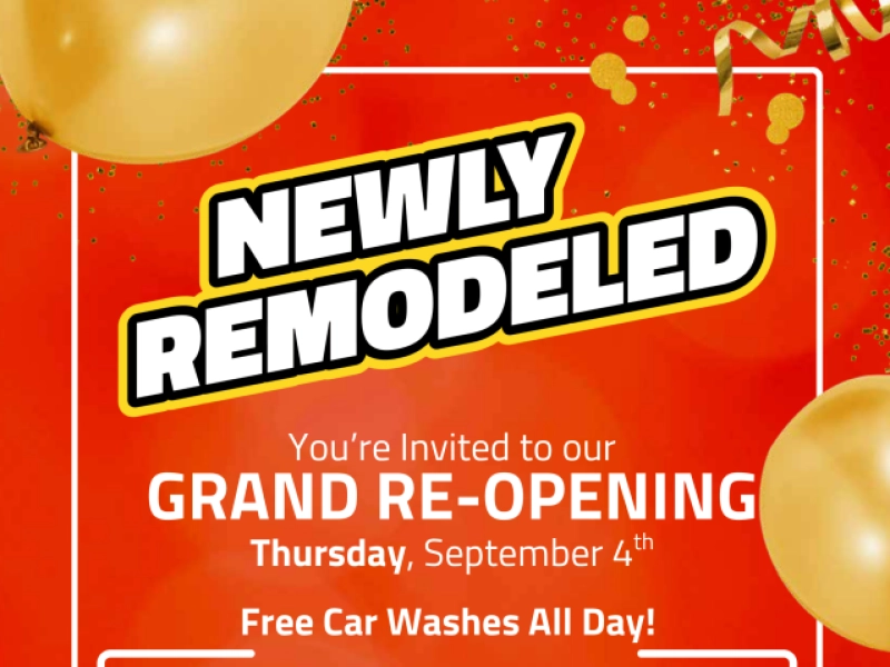 Invitation to newly remodeled ZIP Car Wash location in Lynchburg. See full article for details.